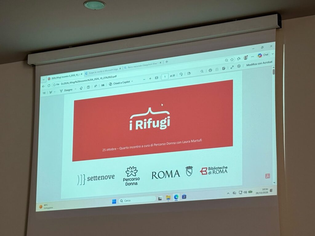 Presentazione de «i Rifugi per Biblioteche di Roma» a più libri più liberi - dicembre 2025